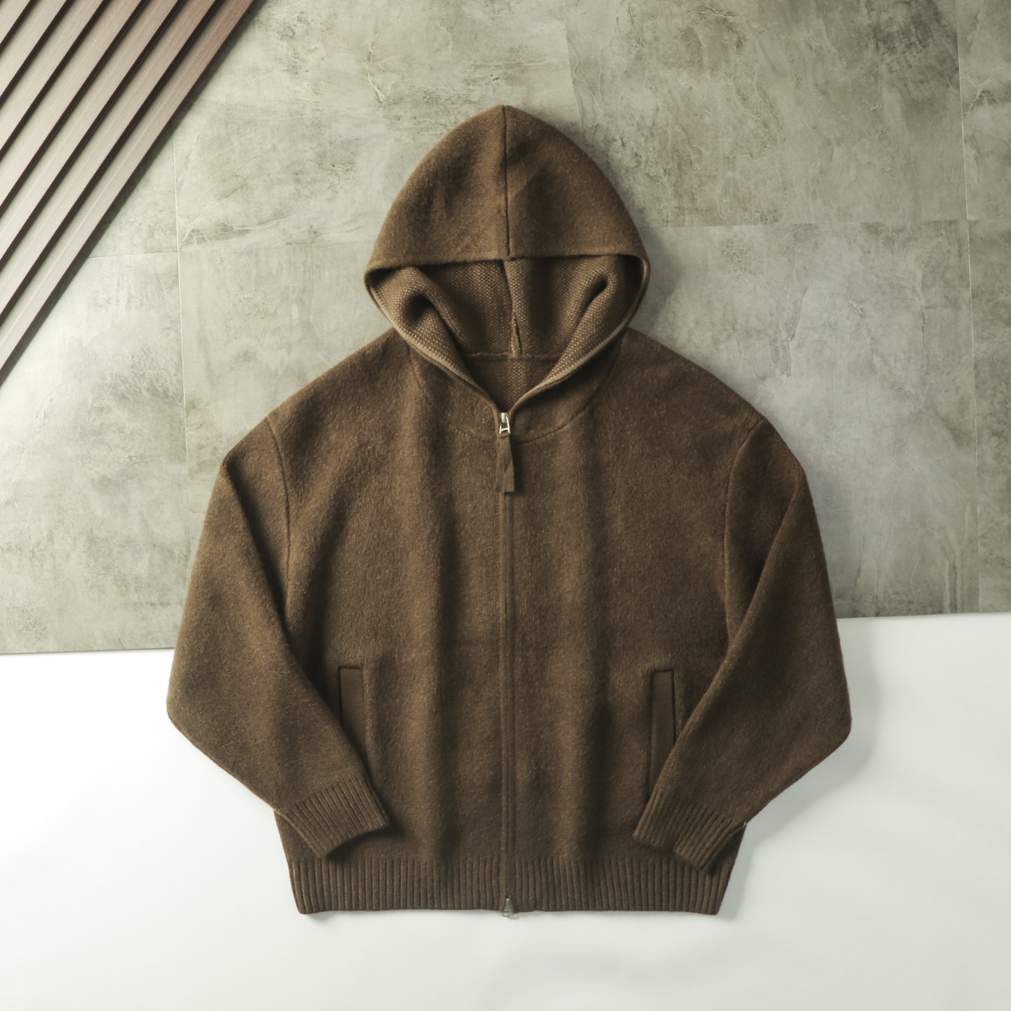 美式高街复古巴恩风连帽针织衫卫衣宽松休闲老钱风毛衣开衫外套男,淘宝优惠券,粉丝福利购,淘宝优惠卷