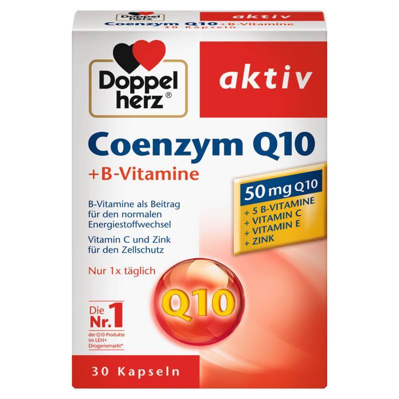 德国双心辅酶q10 30粒进口软胶囊 Doppelherz双心恒通海外辅酶Q10