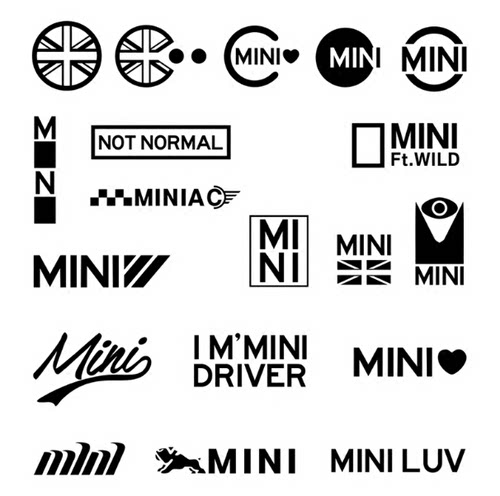 迷你车身拉花贴纸 mini cooper Countryman f55 f56装饰车贴 - 图3