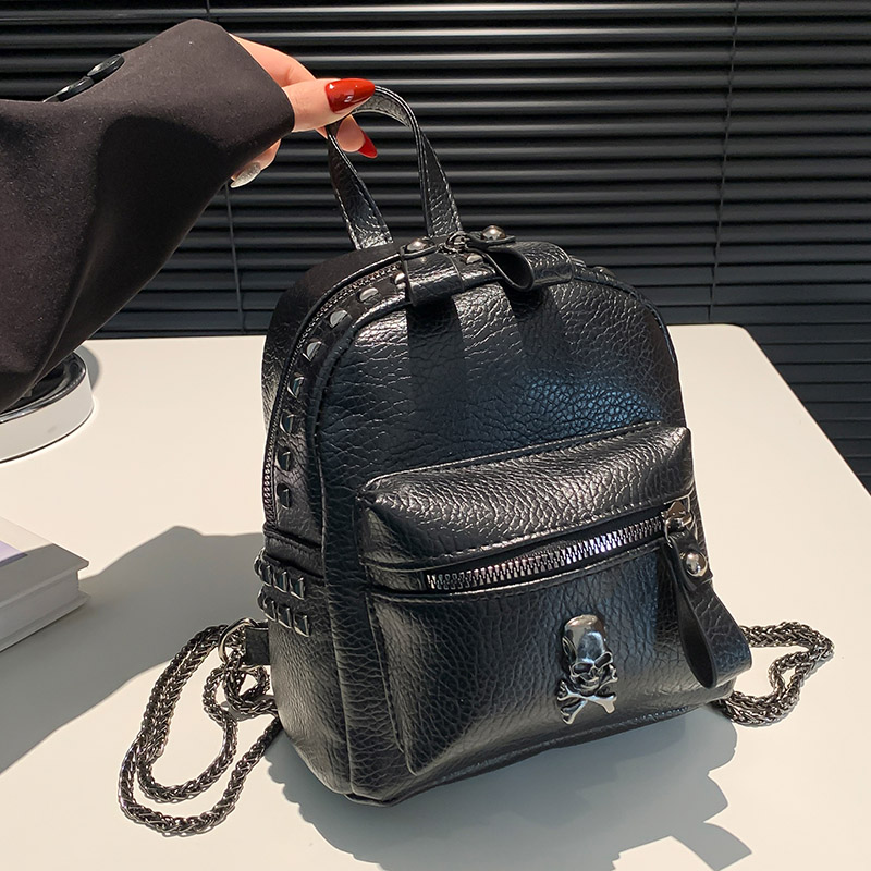 高级质感小包包女包2024新款酷女孩时尚单肩小方包多功能小背包 - 图1