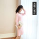 ຜ້າຝ້າຍບໍລິສຸດປົກກະຕິຫນາ nightgown ພາກຮຽນ spring ບາດເຈັບແລະ
