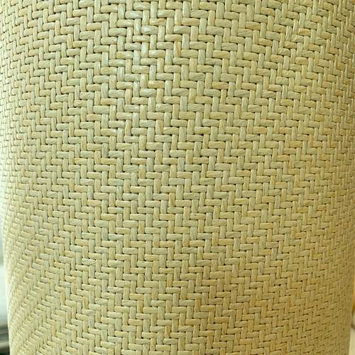 吊顶装修藤席仿藤纸席茶楼复古十字席柜门饰面席酒店民宿高档装修 - 图0