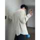Dannyandzee summer retro versatile lazy breasted linen lacele long sleeve sunscreen shirt shirt men's