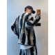 Five-pointed star woolen V-neck jacket