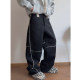 Dannyandzee winter retro heavyweight velvet thickened warm and stain-resistant black fur one-piece casual pants for men