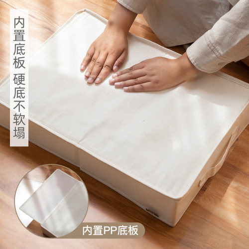 内衣收纳盒衣柜放袜子内裤收纳神器家用抽屉式布艺三合一分格盒子 - 图2