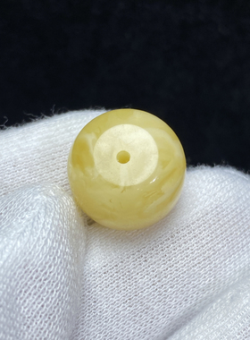 天然原矿俄料蜜蜡老型珠散珠白花蜡满密满蜡琥珀配珠单珠腰珠
