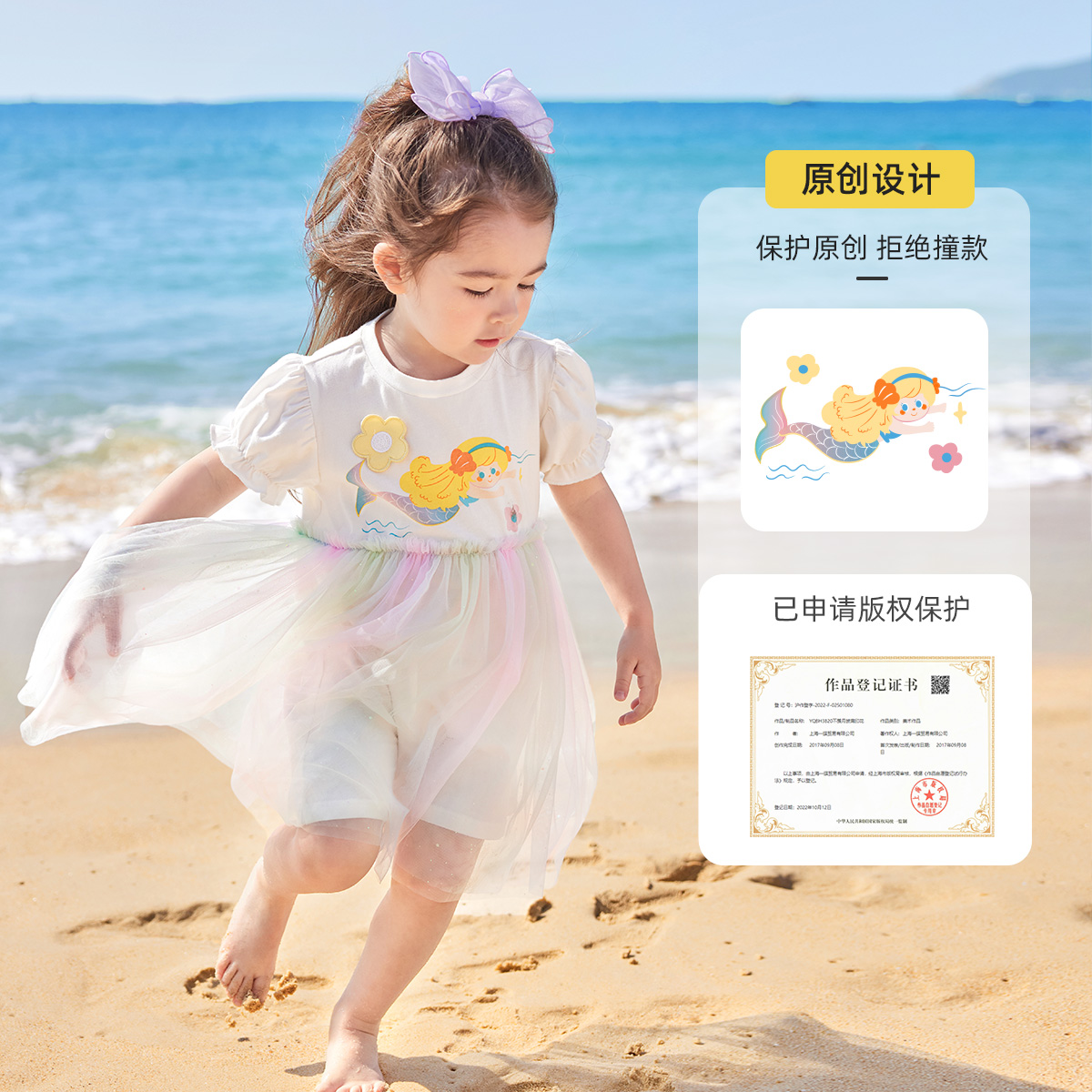 女童连衣裙夏款婴儿长裙小童短袖童装-第5张图片-提都小院