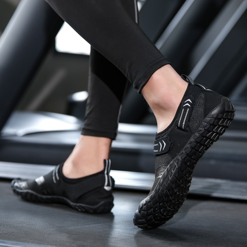 室内健身鞋男女跳绳鞋减震跑步机鞋专用健身房训练瑜伽五指运动鞋-图0
