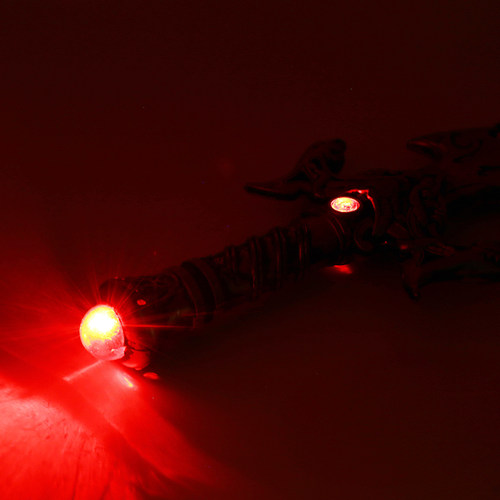 发光玩具儿童弓箭宝剑盾牌组合武器套装吸盘式仿真射击箭体育玩具 - 图1