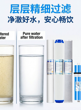 适配海尔自助售水机滤芯套装原厂适配小区打水机人人水站800G滤芯