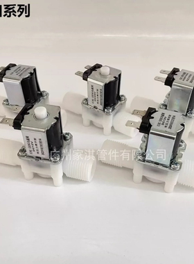 电磁阀 DC-24V 12V 220 RO制冰机饮水机2分3分 快接 净水器 开关