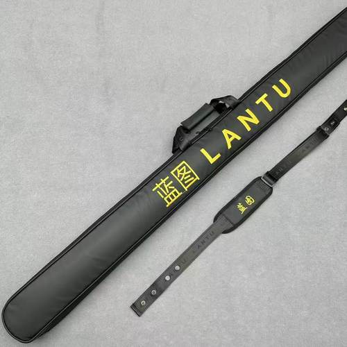 蓝图新款外包台球杆盒外包保护套一体通杆防水杆包双槽耐磨三槽袋 - 图0