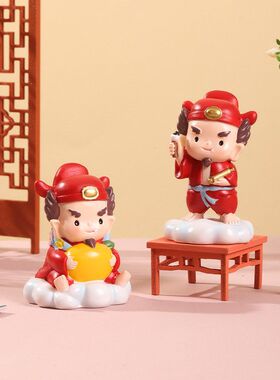 小高考桌面一举装饰点斗上岸魁星状元考神中夺魁国潮祝福摆件礼物