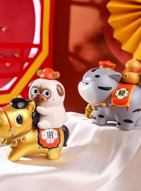 吾皇猫之吾福临门盲盒创意树脂工艺品摆件家居装饰儿童可爱礼物