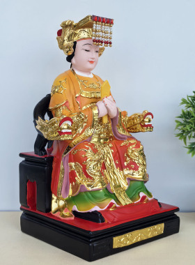 妈祖娘娘神像树脂佛像湄洲妈祖海神娘娘天上圣母龙母佛像家用树脂