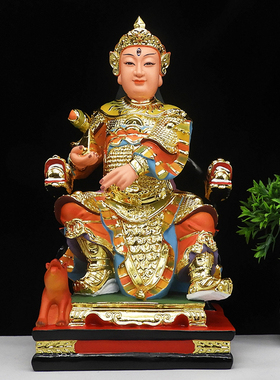 二郎神杨戬树脂居家供奉彩绘佛像