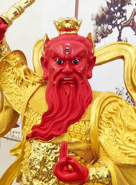 王灵官神像树脂佛像天王君摆件