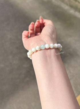 hucares「奶油蜂蜜」原创疗愈水晶手串天然高品质蜂蜜水色