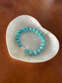 hucares ໂອກາດໂຊກດີຫີນ amazonite ສີຂາວ crystal niche ອອກແບບສາຍແຂນສໍາລັບແຟນແລະເພື່ອນທີ່ດີທີ່ສຸດ