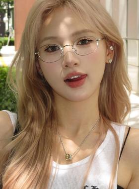 hucares「复古鎏金」原创厚镀14k精致圆环撞色项链不易掉色锁骨链