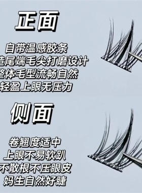 假睫毛免胶免卸自然仿真浓密款
