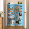 Bay blue ultra-thin perforated board storage rack