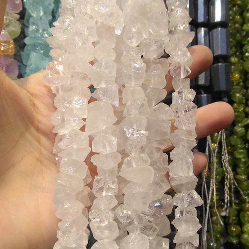 天然原矿碎石块 通孔石头中号 23种颜色 串珠diy手工饰品配件特色 - 图2