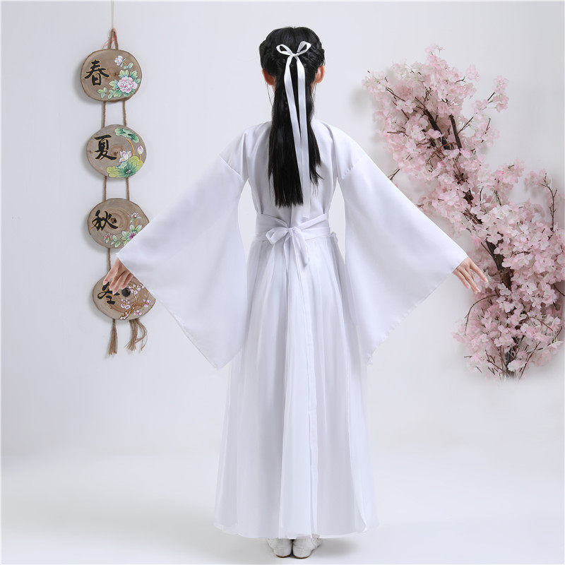 女童汉服超仙儿童古装仙女服古代服装古筝演出服中国风轻纱飘逸