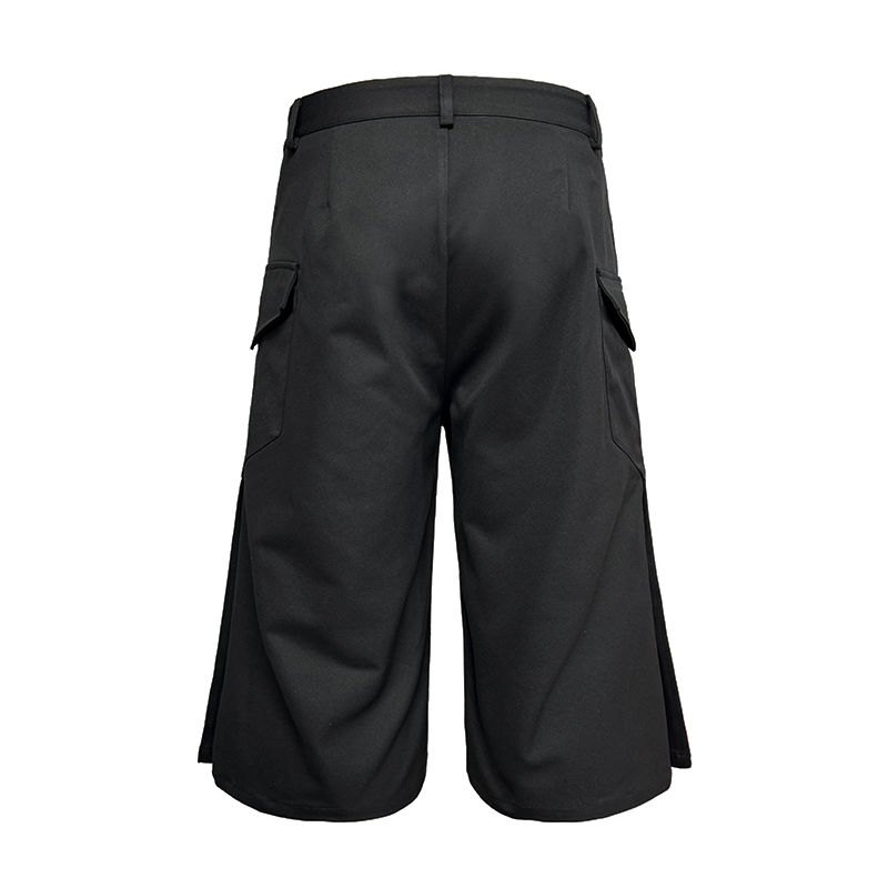 JCAESAR KNIFE PLEAT CAPRI PANTS 剑褶裙裤 廓形七分裤 內褶设计 - 图1