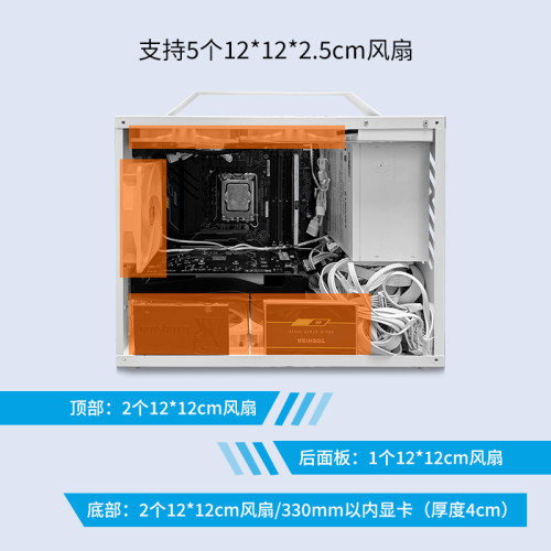 Matx机箱壳体itx小机箱外壳定制diy紧凑电脑机箱迷你外壳17*19 - 图1