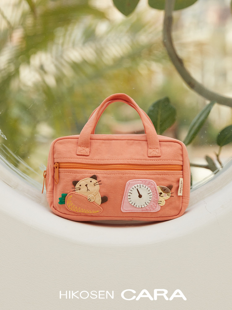 hikosen cara卡拉猫韩版帆布手提包 hikosencara女士包袋
