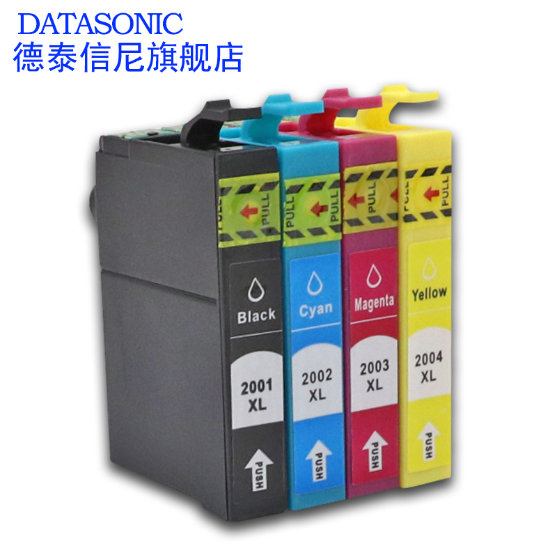 DAT适用爱普生Epson Xp-100 200 300 310 400彩色打印机油墨盒T2001 2002 2003 2004黑黄红蓝色墨盒T2001XL - 图1