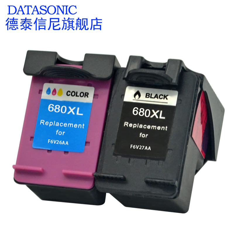 DAT适用惠普HP Deskjet 3700 3775 3776 3777 3779 小Q彩色喷墨打印机一体机油墨盒hp680XL黑色680彩色墨水盒 - 图0