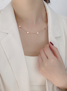 洗澡免摘多小花方块镀18k玫瑰金