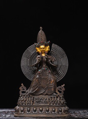 六臂金刚菩萨神佛像藏传密宗纯铜鎏金复古家居佛堂供奉装饰品摆件