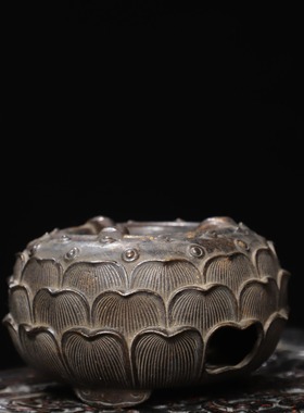 黄铜炭炉仿古手工酒精炉茶壶加热功夫煮茶器家居装饰工艺创意摆件