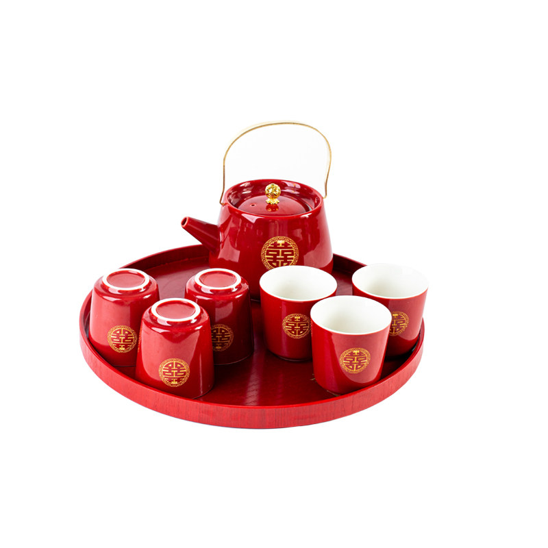 改口敬茶杯结婚茶具套装家用四个喜碗敬茶碗敬茶壶送新人新婚礼物,淘宝优惠券,粉丝福利购,淘宝优惠卷