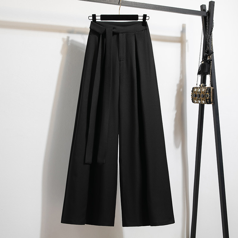 实拍西装裤春秋大码女裤子胖mm梨形身材不显胯垂感休闲阔腿裤拖地,淘宝优惠券,粉丝福利购,淘宝优惠卷