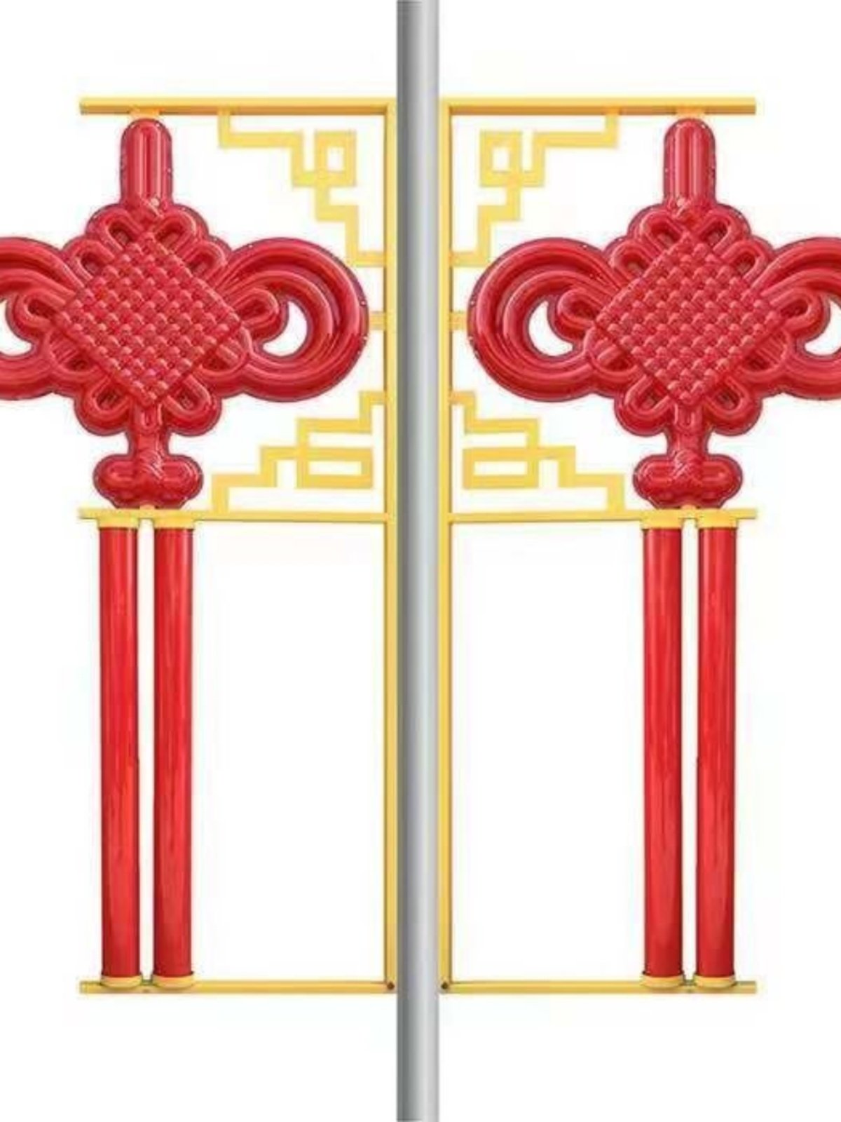 中国结路灯红灯笼节日太阳能户外led中国结道路景观灯外挂路灯杆,淘宝优惠券,粉丝福利购,淘宝优惠卷