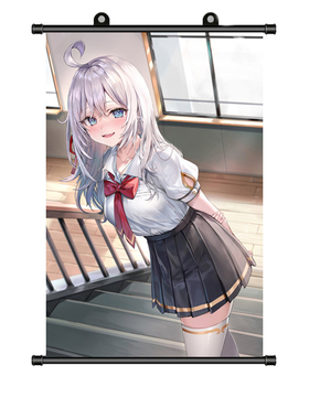 不时轻声地以俄语遮羞的邻座艾莉同学挂画动漫周边装饰卷轴画定制