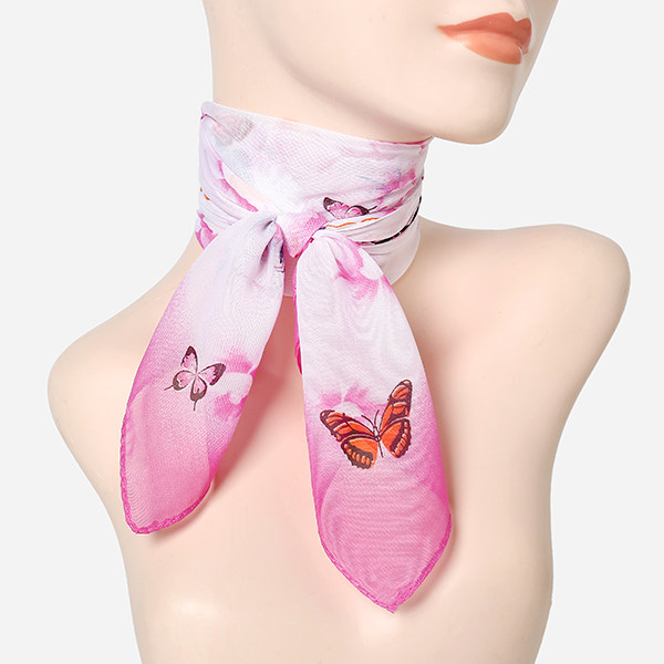 春秋新款百搭时尚印花小方巾雪纺薄款纱巾妈妈女护颈装饰丝巾围巾,淘宝优惠券,粉丝福利购,淘宝优惠卷