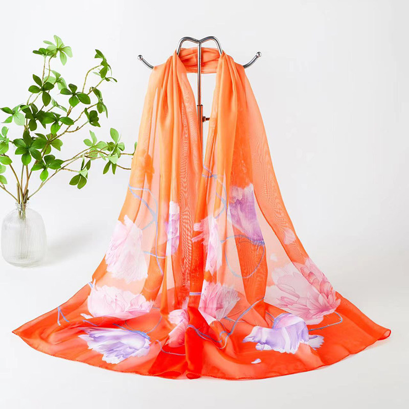 春秋冬季新品雪纺印花丝巾薄款女士纱巾围巾夏季防晒披肩百搭两用,淘宝优惠券,粉丝福利购,淘宝优惠卷