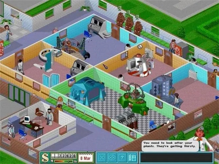 主题医院经典怀旧PC老电脑DOS单机小游戏好玩的模拟经营策略复古 - 图1
