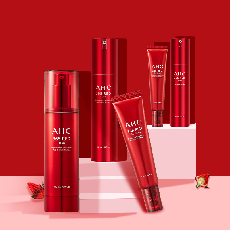 ahc爱和纯365洛神花红韵精华套盒 eeshopping海外面部护理套装