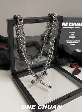 钛钢美式不掉色古巴项链