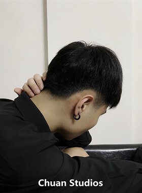 欧美风ins大气夸张黑色耳环