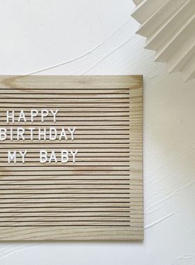 密度板装饰儿童房字母可循环使用