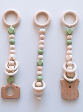 ins风毛毡健身器儿童房硅胶挂件