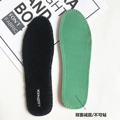 羊羔绒透气防冻休闲厚款棉鞋垫